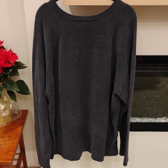 Barefoot Dreams CozyChic Ultra Lite Navy V-Neck Sweater Size XXL - Picture 8 of 9